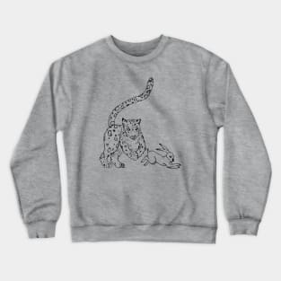 The Chase - Snow Leopard Sketch Crewneck Sweatshirt